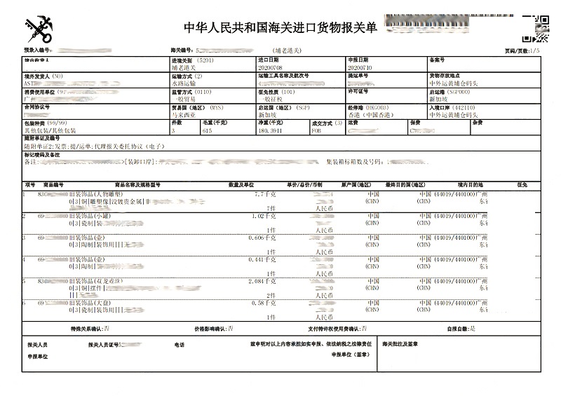 藝術(shù)品進(jìn)口清關(guān)案例