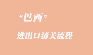 巴西進出口報關(guān)流程