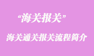 海關(guān)通關(guān)報(bào)關(guān)流程簡(jiǎn)介