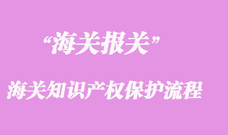 海關知識產權保護辦事流程