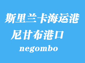 斯里蘭卡海運港口:尼甘布(negombo)港口